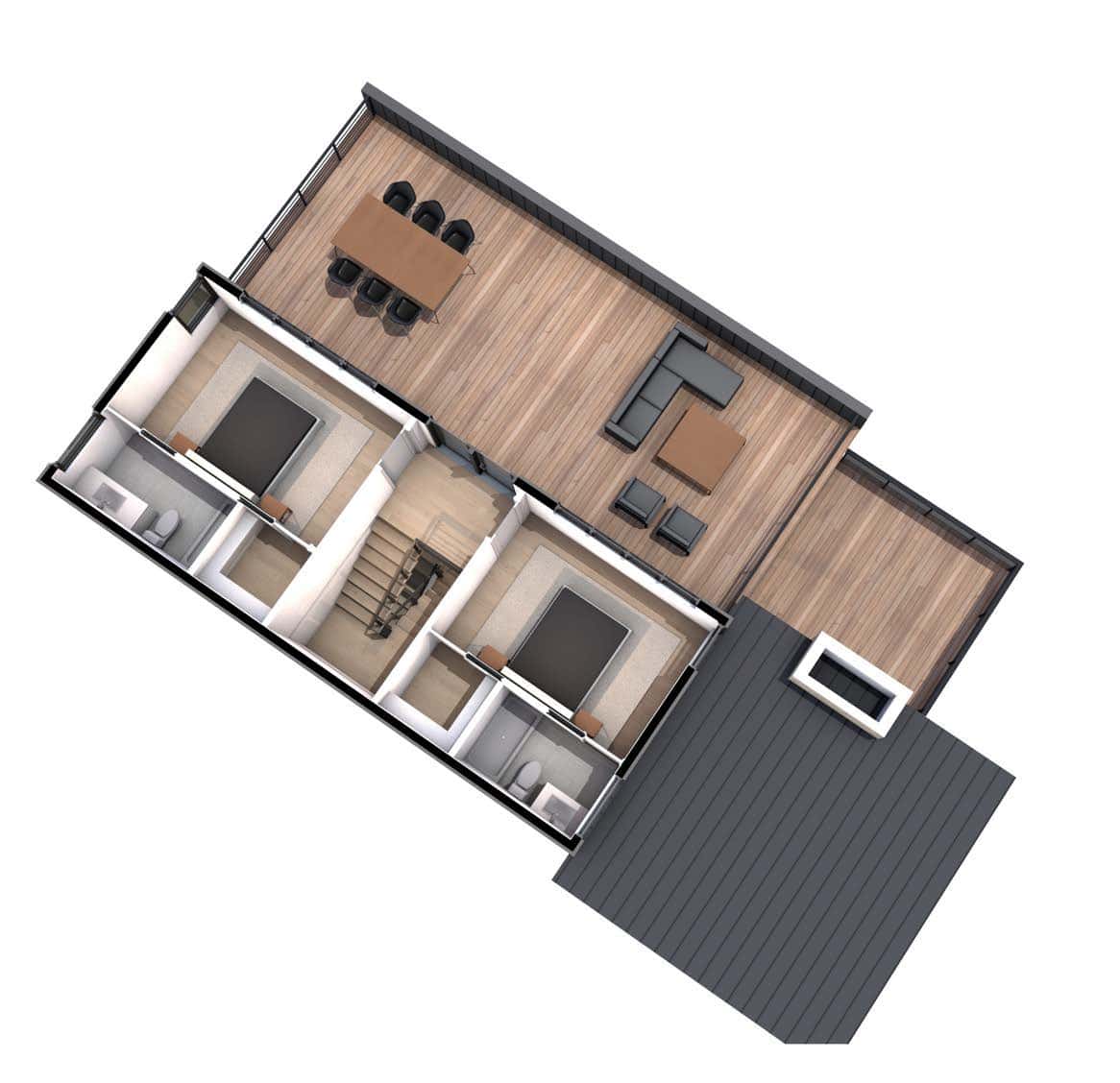 Skyhawk upper floor 3D cutaway